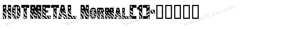 HOTMETAL Normal(1)字体转换